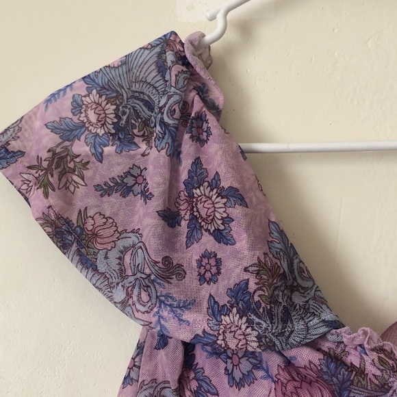 NWT Sugar Thrillz Flowy Dragon Print Top - Picture 5 of 7